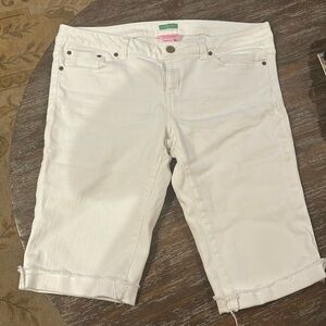 Lilly Pulitzer Women’s Basic White Jean Shorts Size 12